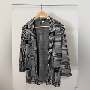 H&M Monochrome Checkered Women's Blazer
